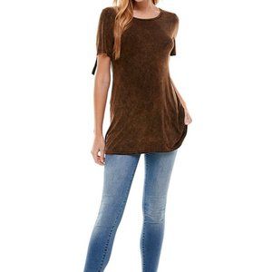 BULLY Dangling FRINGE & BLING Inset TOP Embellished Stud T-SHIRT Priced CHEAP